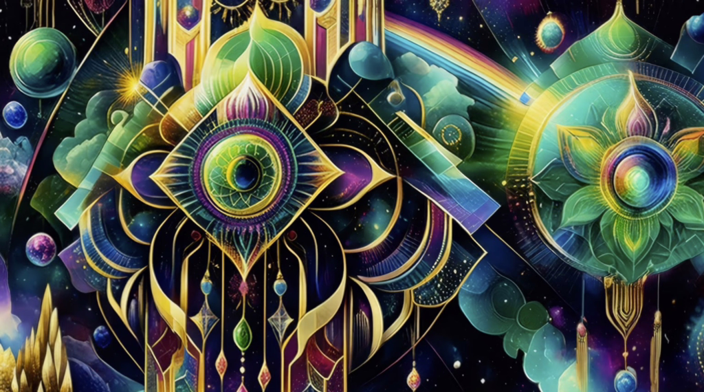 Trippy LSD visual loop for meditation fractals